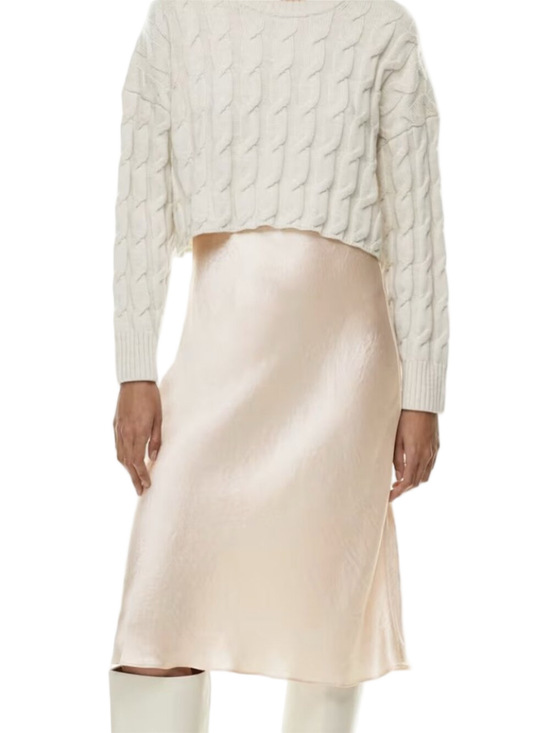 Babaton Dresses & Skirts - Babaton  Slip Satin Midi Skirt  Satin midi slip skirt Size 4